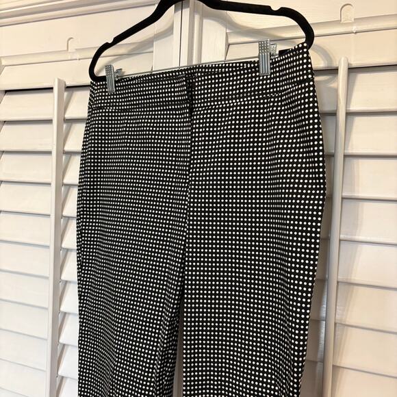 Talbots Black and White Polka Dot Dress Pants Size 8 - Picture 3 of 8